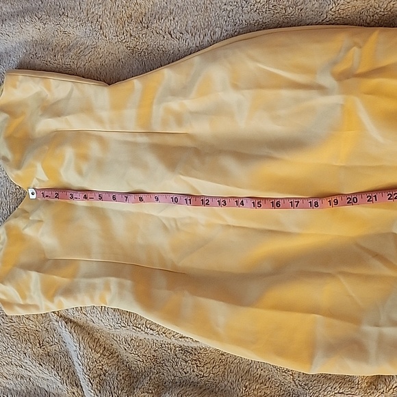Yellow Formal Midi Dress - Picture 5 of 15
